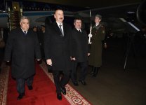 Azərbaycan Prezidenti İlham Əliyev Belarusa rəsmi səfərə gəlib (FOTO)