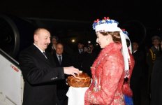 Azərbaycan Prezidenti İlham Əliyev Belarusa rəsmi səfərə gəlib (FOTO)