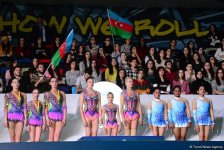 Bakıda akrobatika gimnastikası üzrə Dünya Kubokunun mükafatlandırma mərasimi keçirilib (FOTO)