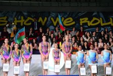 Bakıda akrobatika gimnastikası üzrə Dünya Kubokunun mükafatlandırma mərasimi keçirilib (FOTO)