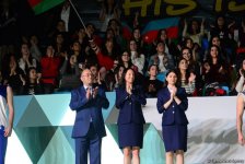 Bakıda akrobatika gimnastikası üzrə Dünya Kubokunun mükafatlandırma mərasimi keçirilib (FOTO)