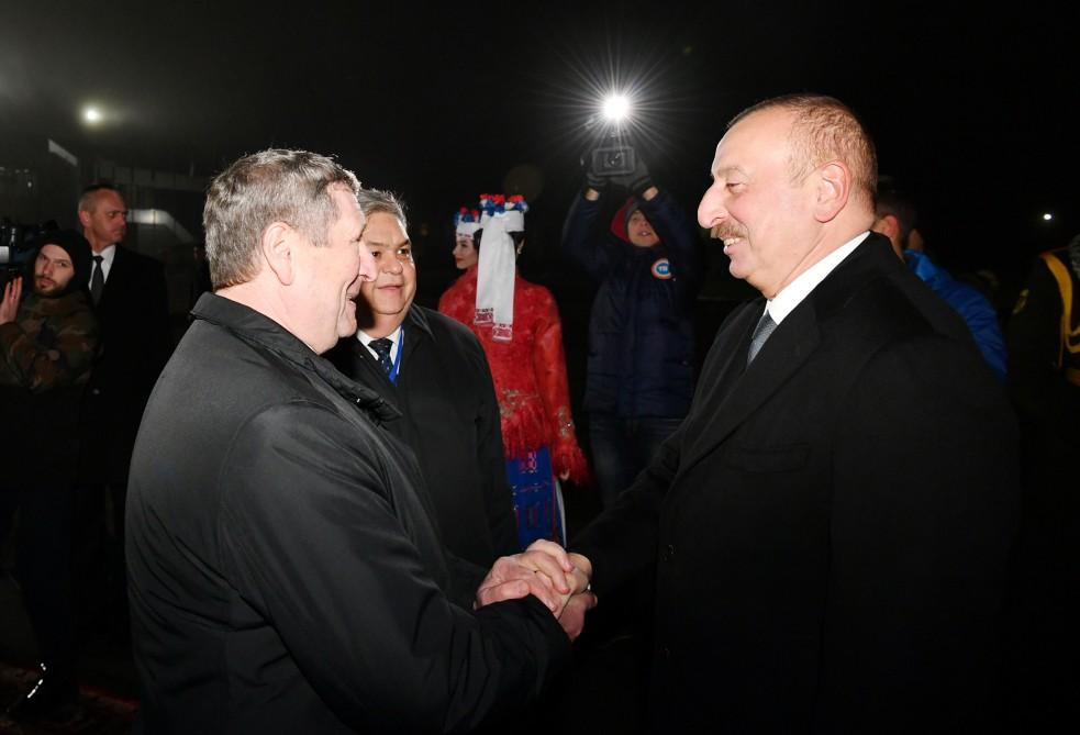 Azərbaycan Prezidenti İlham Əliyev Belarusa rəsmi səfərə gəlib (FOTO)
