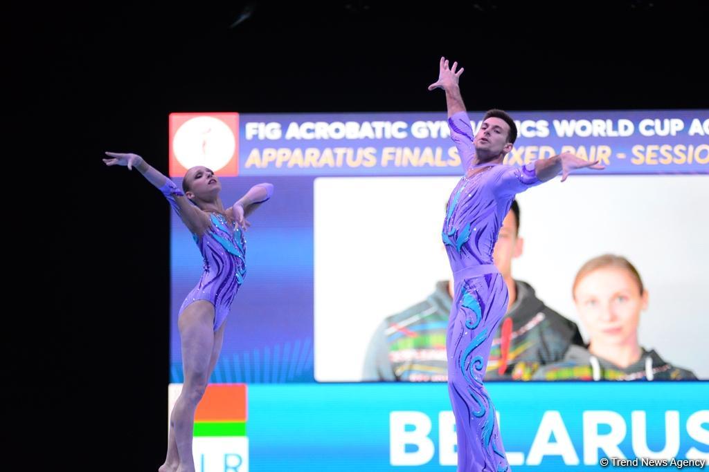 Akrobatika gimnastikası üzrə Dünya Kubokunun finalları start götürüb (FOTO)