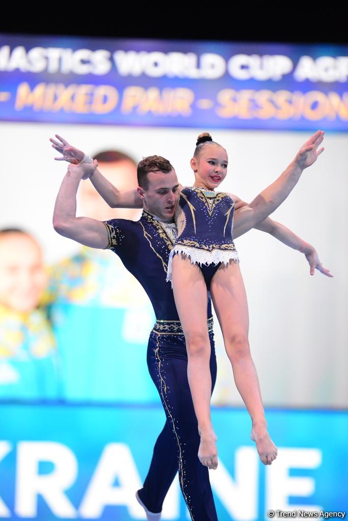 Akrobatika gimnastikası üzrə Dünya Kubokunun finalları start götürüb (FOTO)