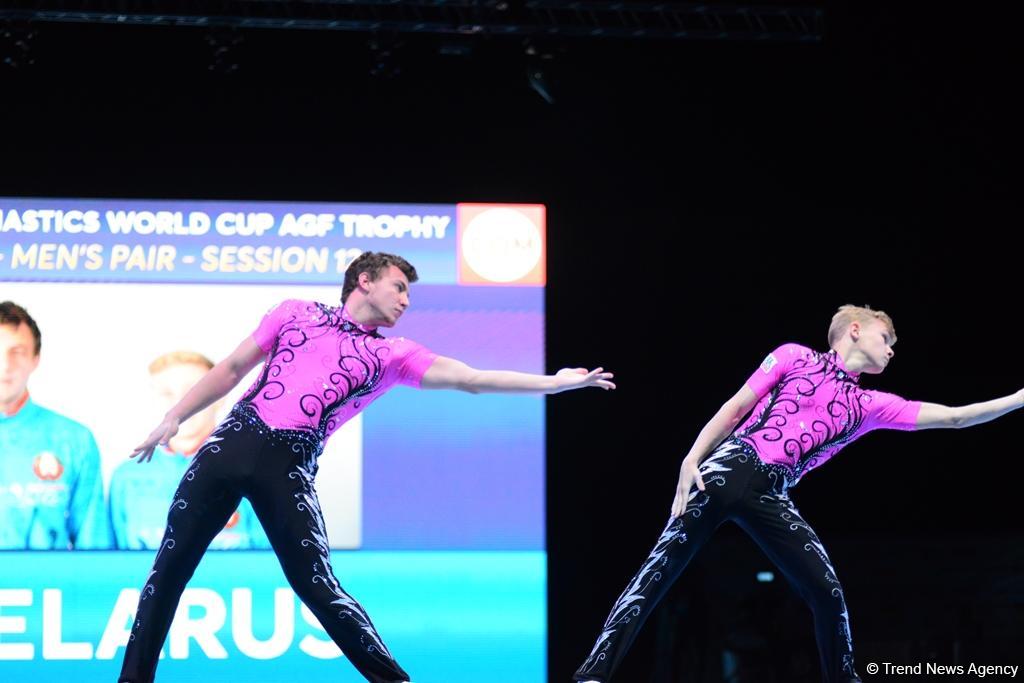 Akrobatika gimnastikası üzrə Dünya Kubokunun finalları start götürüb (FOTO)
