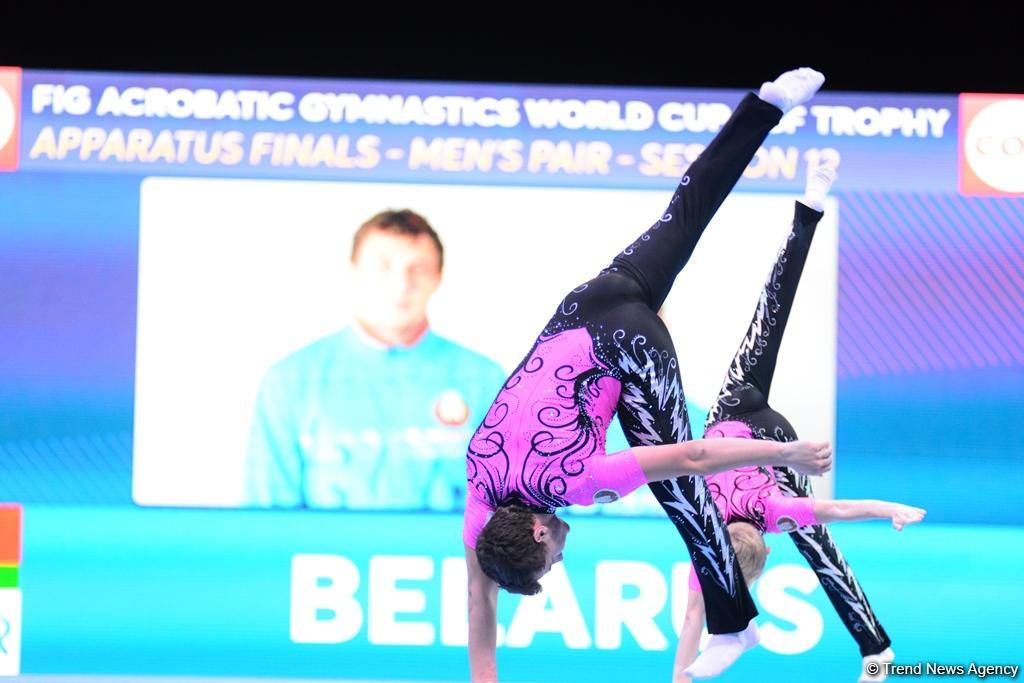 Akrobatika gimnastikası üzrə Dünya Kubokunun finalları start götürüb (FOTO)