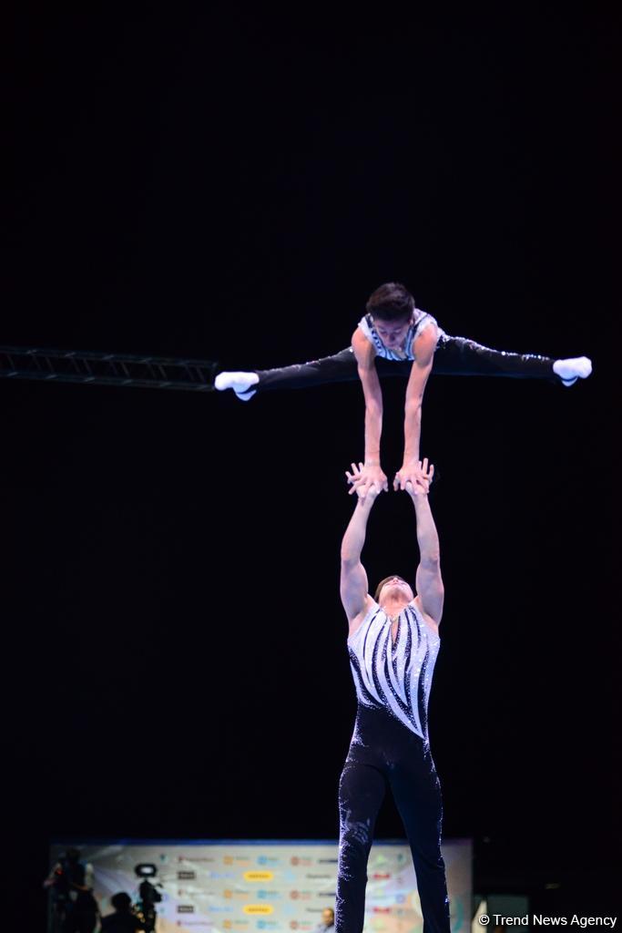 Akrobatika gimnastikası üzrə Dünya Kubokunun finalları start götürüb (FOTO)