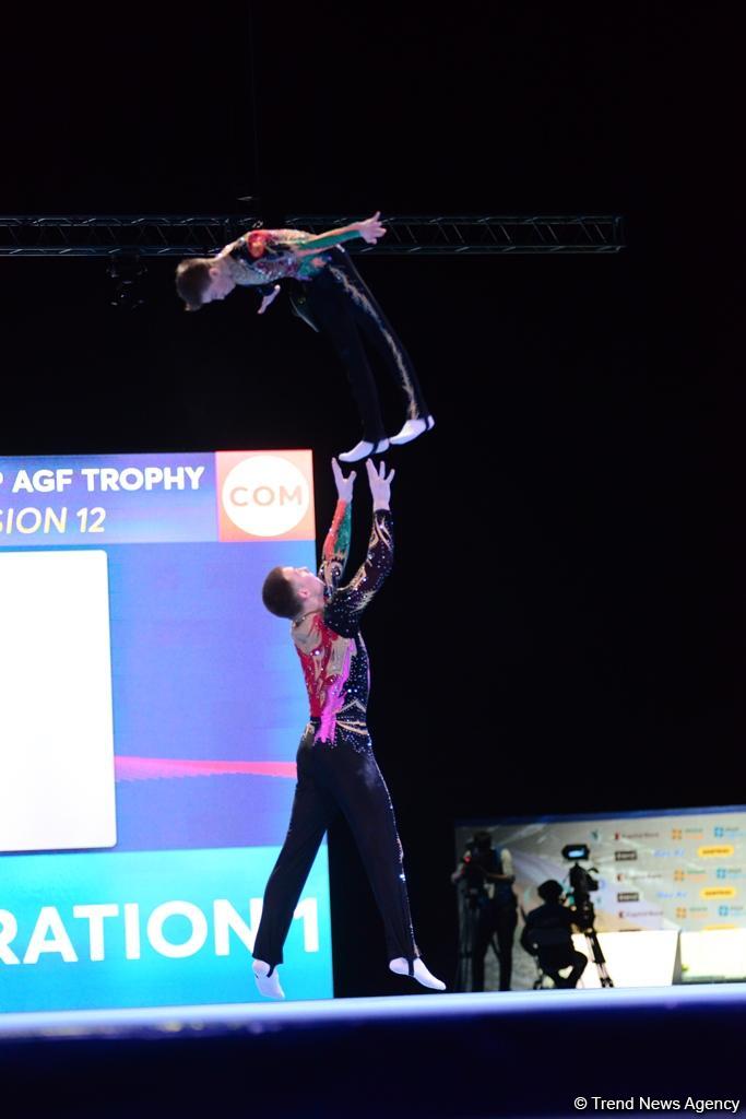 Akrobatika gimnastikası üzrə Dünya Kubokunun finalları start götürüb (FOTO)