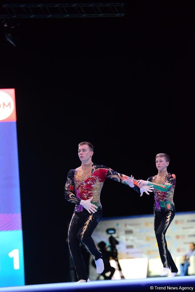 Akrobatika gimnastikası üzrə Dünya Kubokunun finalları start götürüb (FOTO)