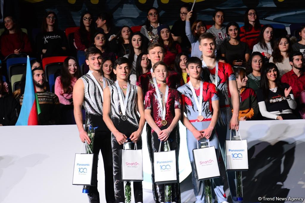 Bakıda akrobatika gimnastikası üzrə Dünya Kubokunun mükafatlandırma mərasimi keçirilib (FOTO)