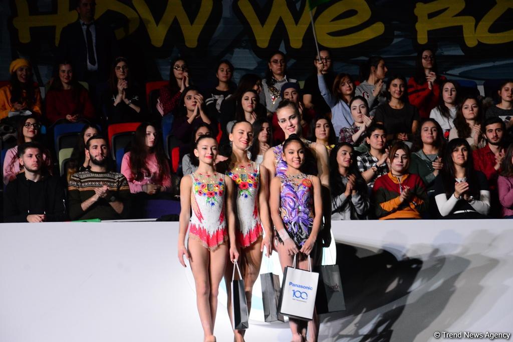 Bakıda akrobatika gimnastikası üzrə Dünya Kubokunun mükafatlandırma mərasimi keçirilib (FOTO)
