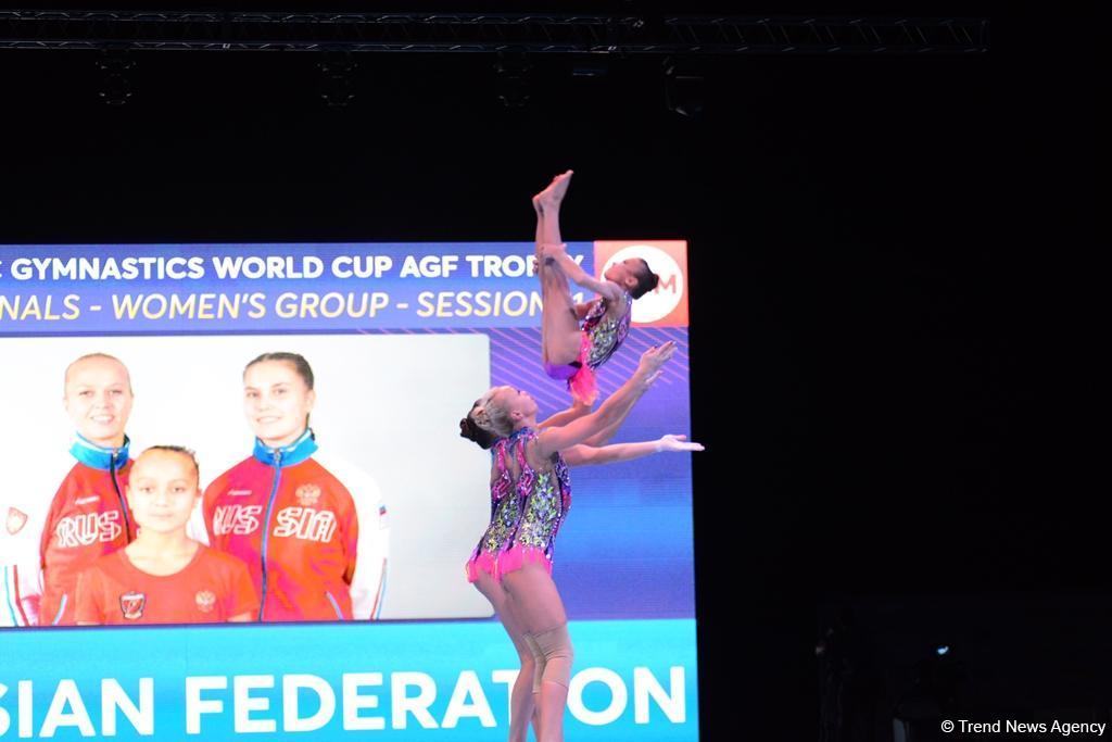 Akrobatika gimnastikası üzrə Dünya Kubokunun finalları start götürüb (FOTO)