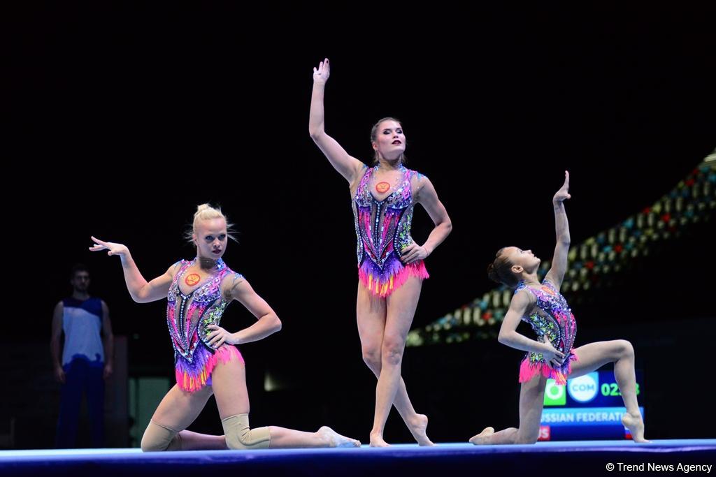 Akrobatika gimnastikası üzrə Dünya Kubokunun finalları start götürüb (FOTO)
