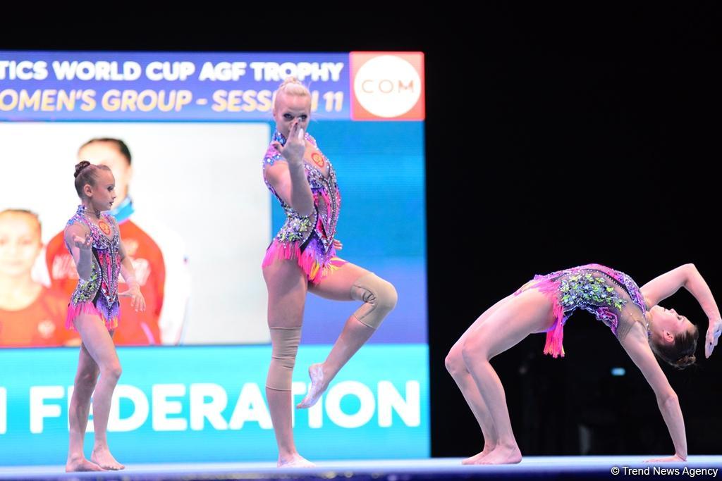 Akrobatika gimnastikası üzrə Dünya Kubokunun finalları start götürüb (FOTO)