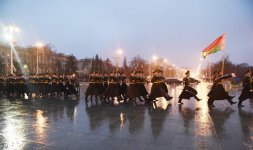 Prezident İlham Əliyev Minskdə “Qələbə” meydanını ziyarət edib (FOTO)