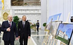 Azərbaycan Prezidenti İlham Əliyevin Minskdə rəsmi qarşılanma mərasimi olub (FOTO)