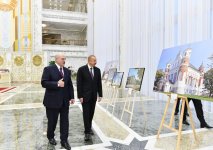 Azərbaycan Prezidenti İlham Əliyevin Minskdə rəsmi qarşılanma mərasimi olub (FOTO)