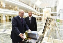 Azərbaycan Prezidenti İlham Əliyevin Minskdə rəsmi qarşılanma mərasimi olub (FOTO)