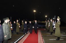 Prezident İlham Əliyevin Belarusa rəsmi səfəri başa çatıb (FOTO)