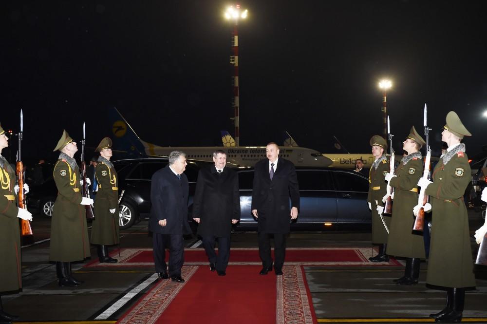 Prezident İlham Əliyevin Belarusa rəsmi səfəri başa çatıb (FOTO)