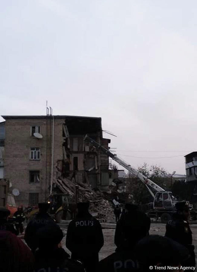 Gəncədə baş verən partlayışla bağlı 2 maddə ilə cinayət işi başlandı