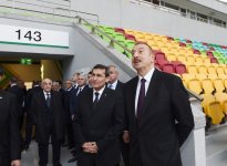 Prezident İlham Əliyev Aşqabadda Olimpiya Kompleksi ilə tanış olub (FOTO)