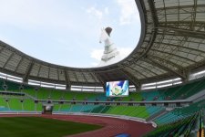 Prezident İlham Əliyev Aşqabadda Olimpiya Kompleksi ilə tanış olub (FOTO)