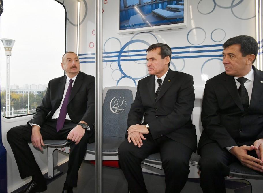 Prezident İlham Əliyev Aşqabadda Olimpiya Kompleksi ilə tanış olub (FOTO)
