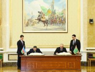 Azərbaycan və Türkmənistan arasında 21 sənəd imzalanıb (FOTO) (YENİLƏNİB)