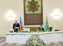 Türkmənistan Prezidenti tərəfindən Azərbaycan Prezidentinin şərəfinə rəsmi ziyafət verilib (FOTO) (YENİLƏNİB)
