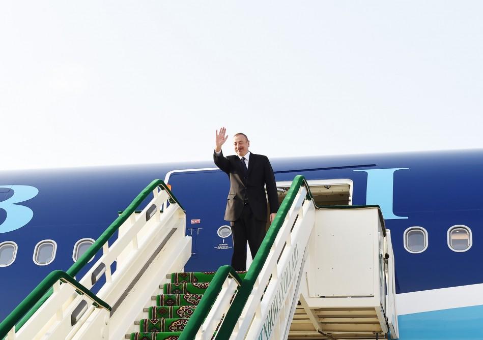 Prezident İlham Əliyevin Türkmənistana rəsmi səfəri başa çatıb (FOTO)