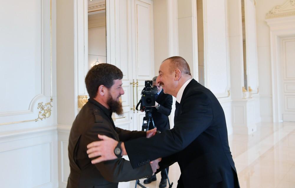 Prezident İlham Əliyev Rusiyanın Çeçenistan Respublikasının başçısını qəbul edib (FOTO) (YENİLƏNİB)