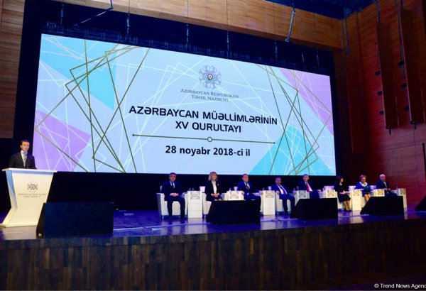 Azərbaycan müəllimlərinin 15-ci Qurultayının qətnaməsi qəbul edilib