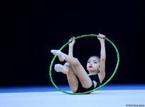 Milli Gimnastika Arenasında bədii gimnastika üzrə 25-ci Azərbaycan Birinciliyi start götürüb (FOTO)
