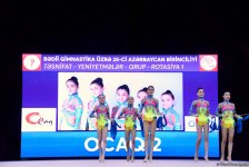 Milli Gimnastika Arenasında bədii gimnastika üzrə 25-ci Azərbaycan Birinciliyi start götürüb (FOTO)