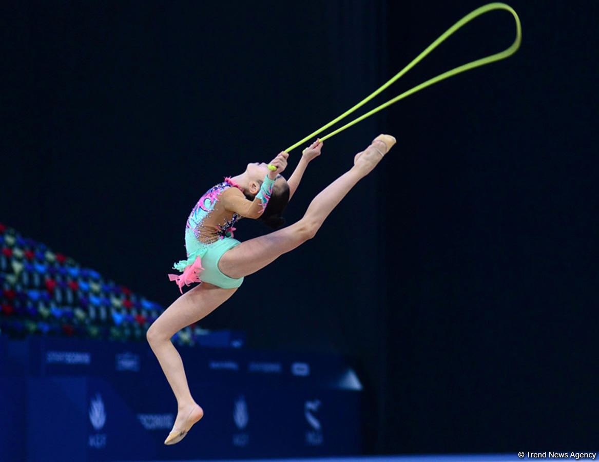 Milli Gimnastika Arenasında bədii gimnastika üzrə 25-ci Azərbaycan Birinciliyi start götürüb (FOTO)