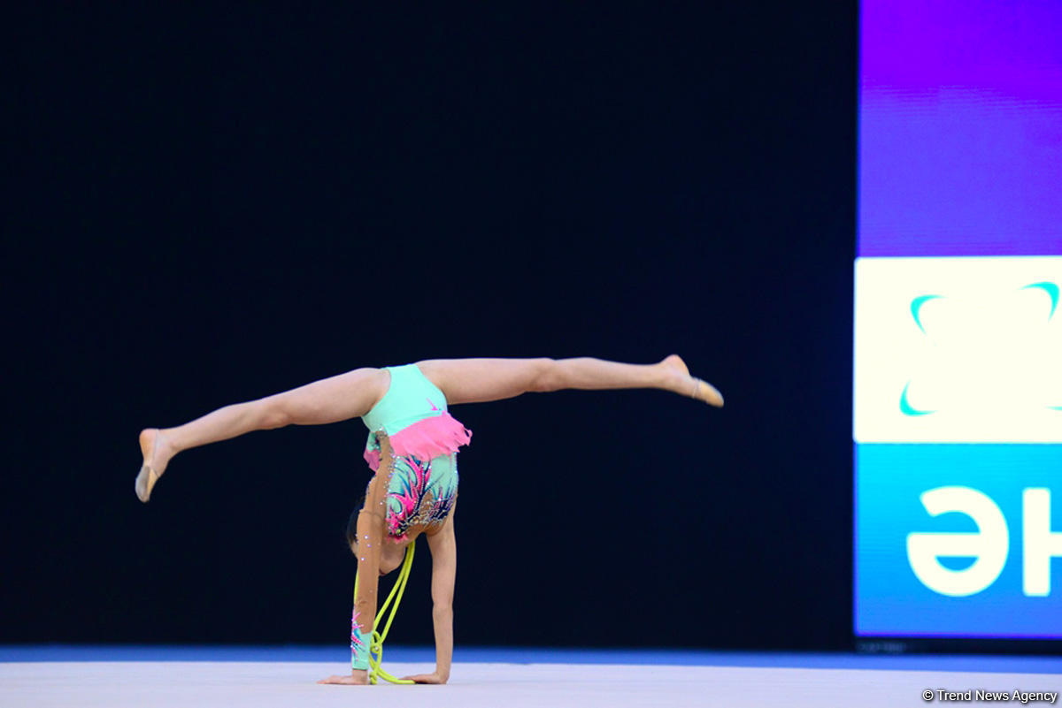 Milli Gimnastika Arenasında bədii gimnastika üzrə 25-ci Azərbaycan Birinciliyi start götürüb (FOTO)