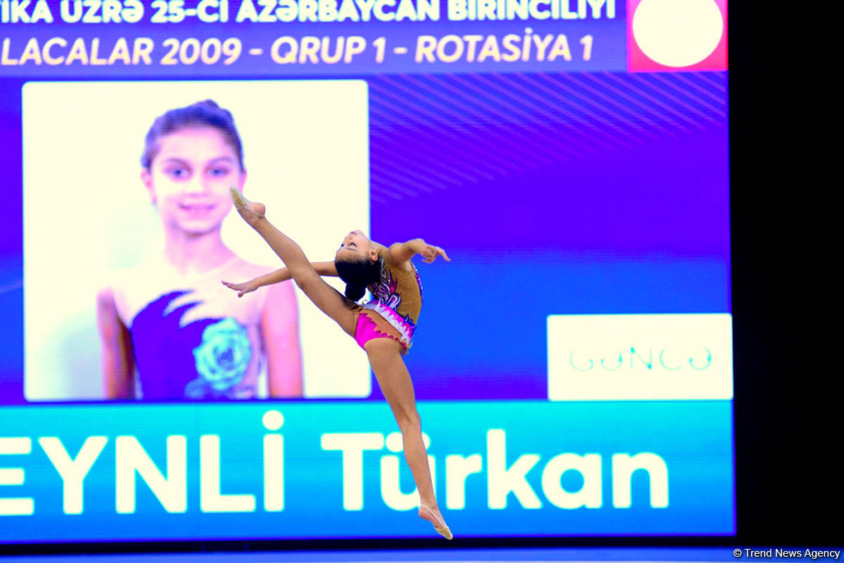 Milli Gimnastika Arenasında bədii gimnastika üzrə 25-ci Azərbaycan Birinciliyi start götürüb (FOTO)