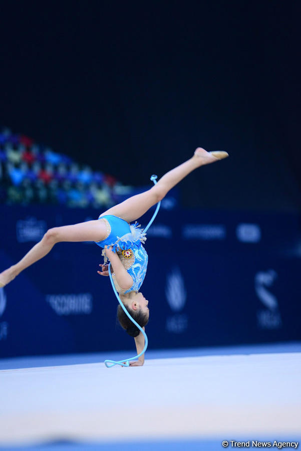 Milli Gimnastika Arenasında bədii gimnastika üzrə 25-ci Azərbaycan Birinciliyi start götürüb (FOTO)