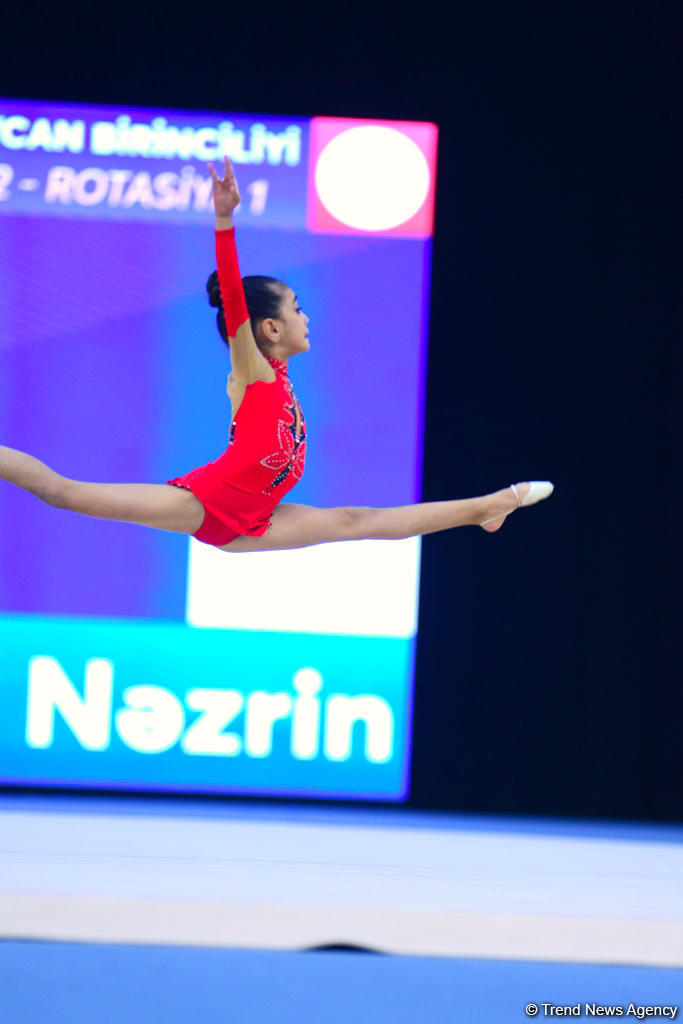 Milli Gimnastika Arenasında bədii gimnastika üzrə 25-ci Azərbaycan Birinciliyi start götürüb (FOTO)