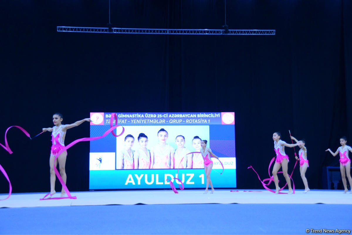 Milli Gimnastika Arenasında bədii gimnastika üzrə 25-ci Azərbaycan Birinciliyi start götürüb (FOTO)