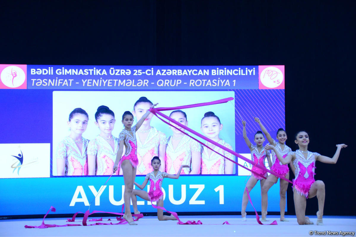 Milli Gimnastika Arenasında bədii gimnastika üzrə 25-ci Azərbaycan Birinciliyi start götürüb (FOTO)