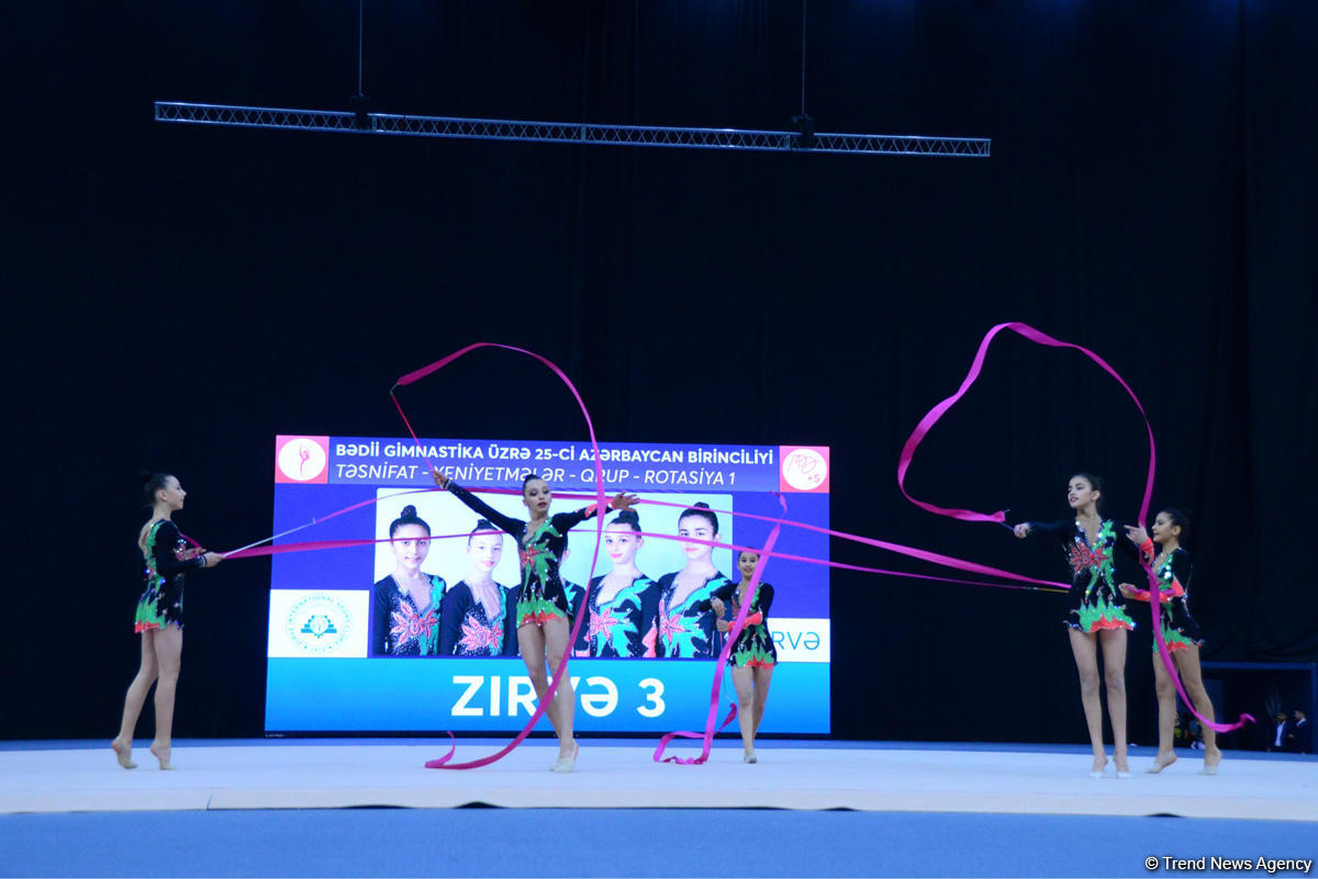 Milli Gimnastika Arenasında bədii gimnastika üzrə 25-ci Azərbaycan Birinciliyi start götürüb (FOTO)