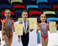 Bədii gimnastika üzrə 25-ci Azərbaycan birinciliyinin üçüncü günündə qaliblər mükafatlandırılıb (FOTO)