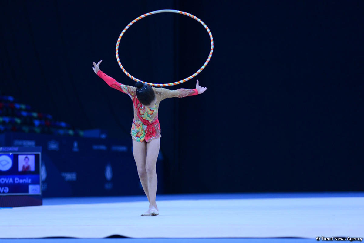 Bədii gimnastika üzrə 25-ci Azərbaycan Birinciliyinin üçüncü günü başlayıb (FOTO)