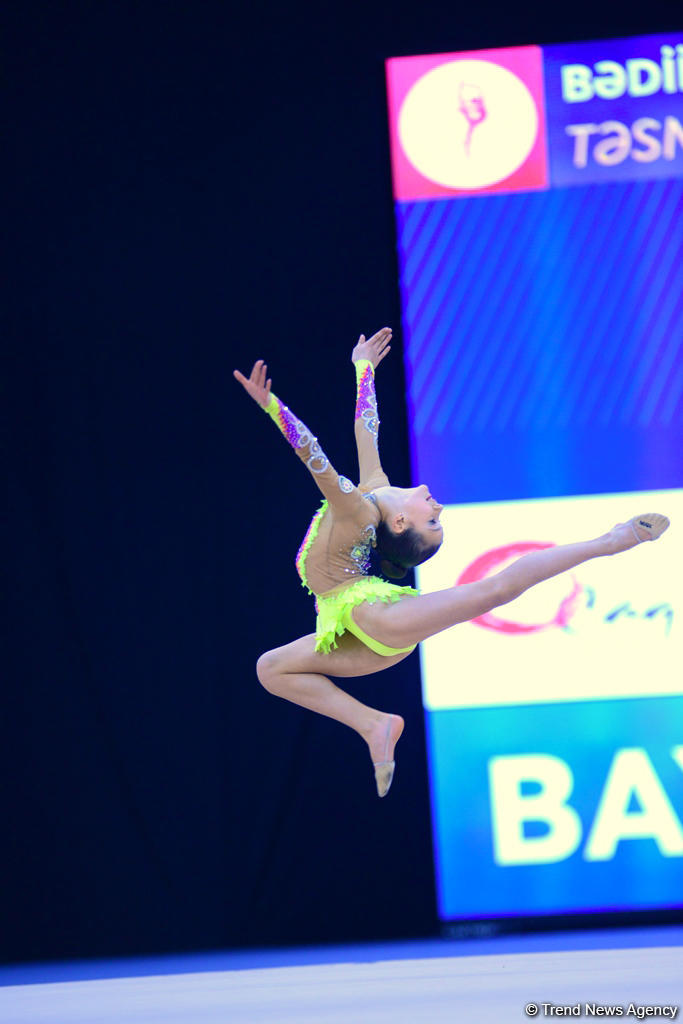 Bədii gimnastika üzrə 25-ci Azərbaycan Birinciliyinin üçüncü günü başlayıb (FOTO)