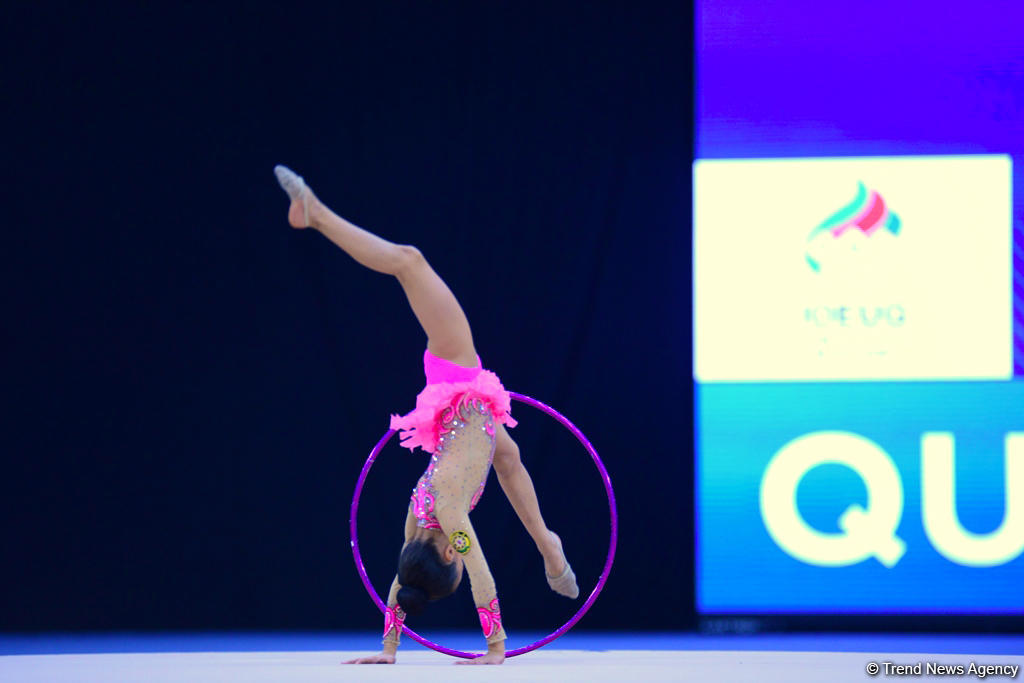 Bədii gimnastika üzrə 25-ci Azərbaycan Birinciliyinin üçüncü günü başlayıb (FOTO)