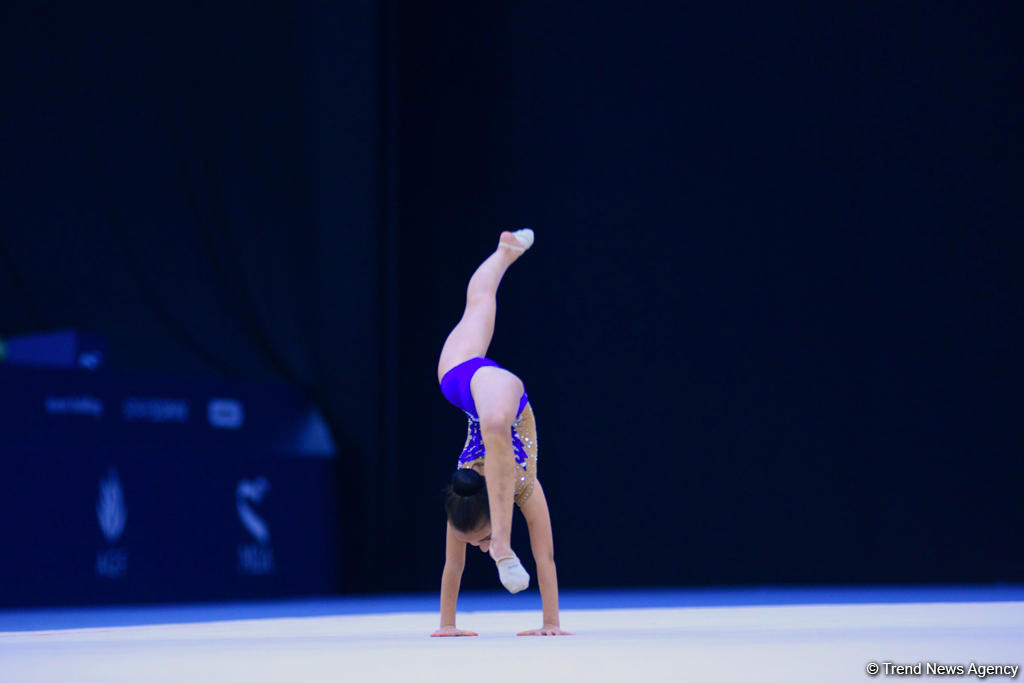 Bədii gimnastika üzrə 25-ci Azərbaycan Birinciliyinin üçüncü günü başlayıb (FOTO)