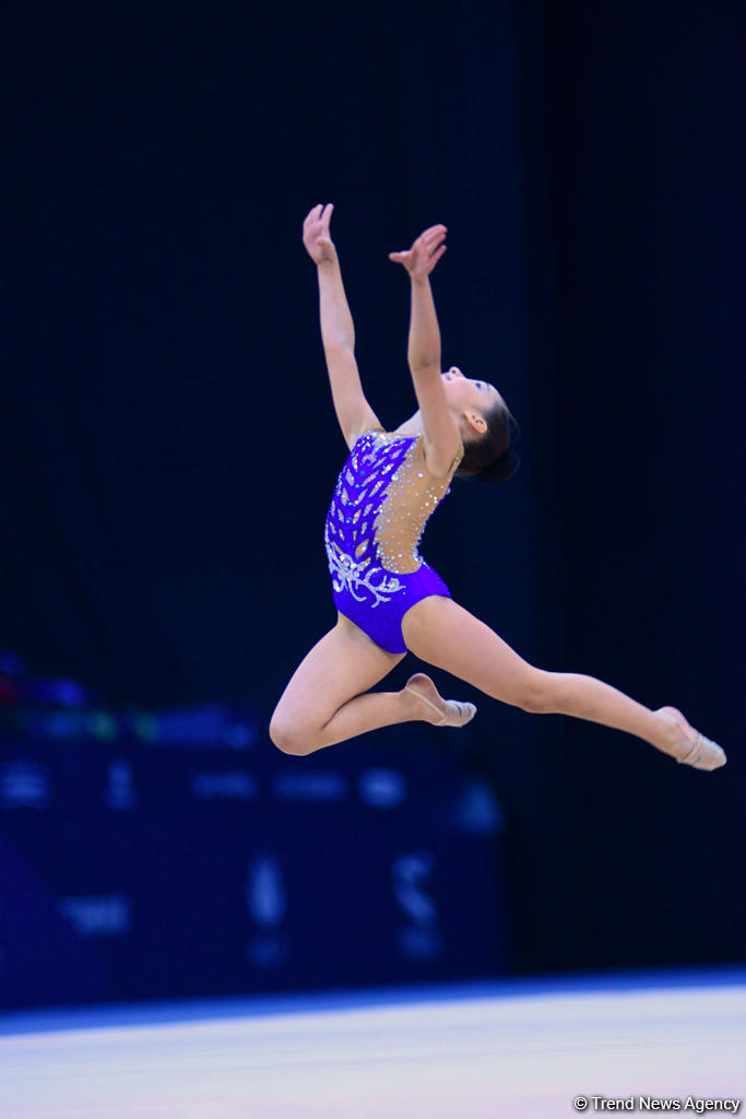Bədii gimnastika üzrə 25-ci Azərbaycan Birinciliyinin üçüncü günü başlayıb (FOTO)
