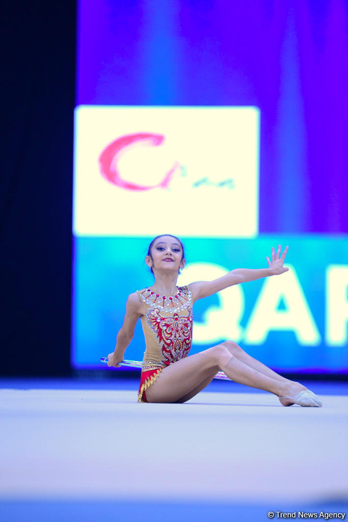 Bədii gimnastika üzrə 25-ci Azərbaycan Birinciliyinin üçüncü günü başlayıb (FOTO)